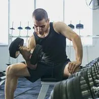 Mancuernas ajustables 5 en 1 para gimnasio en casa por menos de 260.000 pesos