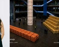 Ana María Chamucero gana el Premio Acoplásticos 2026 con una obra de costales reciclados