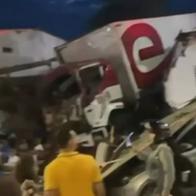 Accidente en Girón, Santander, que provocó una tractomula