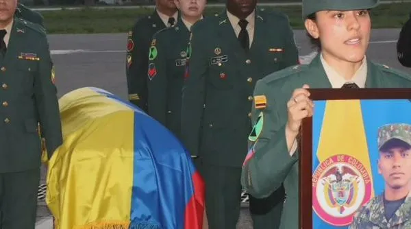 Valledupar recibe los restos del soldado Idel José Torres Herrera, muerto en combate en Cauca