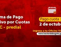 ¡Ojo! Paga tu tercera cuota del predial antes del 2 de octubre y evita intereses de mora en Bogotá 