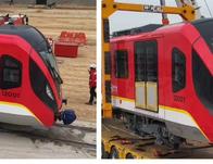 El tren número 19 de la Línea 1 del Metro de Bogotá ya está en el patio taller en Bosa. 