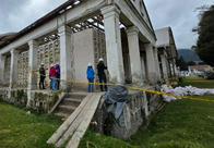 Bogotá desmonta los frontones de "La vida es sagrada" para restaurar Los Columbarios