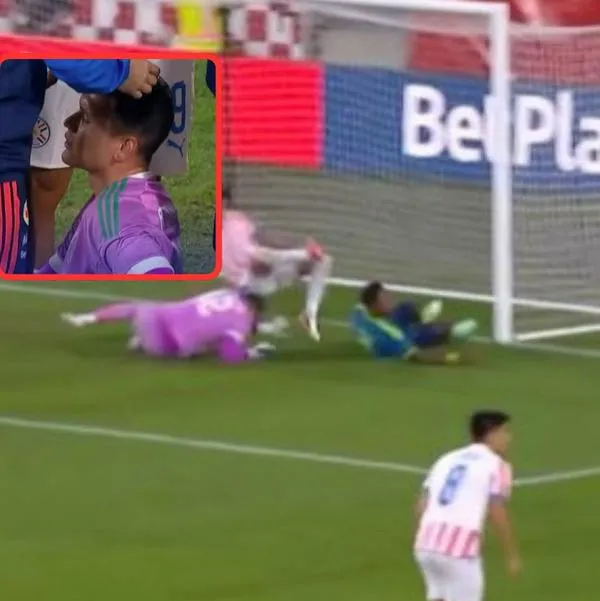 Colombia v Paraguay hoy: Aldair Quintana sufrió golpe y sangró