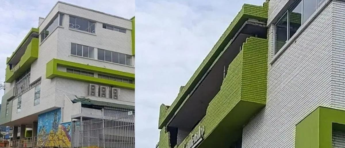 ¿Se desprendió el edificio de Comfenalco en Ibagué? Esto es lo que pasó