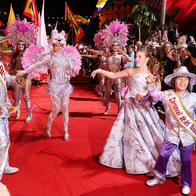 Reyes de Carnaval de Barranquilla se tomaron Madrid y brillaron con Shakira