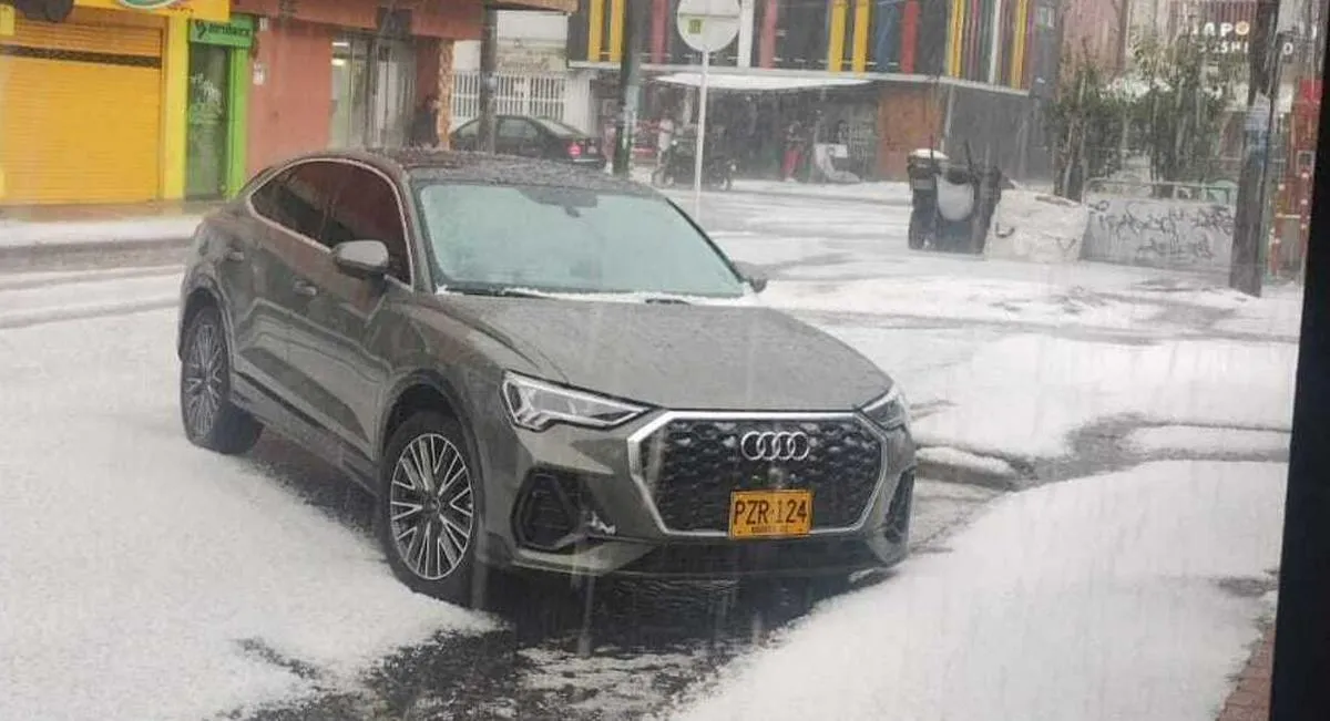 Granizada en Modelia, Bogotá