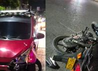 Brutal accidente dejó graves a dos personas en Ibagué