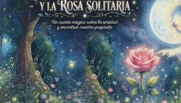 El espíritu de la luna y la rosa solitaria