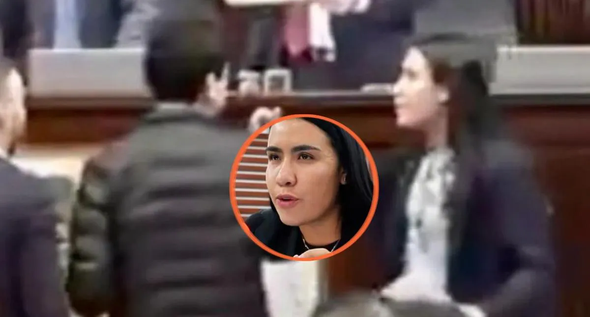 La Comisión de Ética investigará a la representante Verónica Estrada por jalarle la chaqueta a Daniel Briceño en plena sesión de la Cámara.