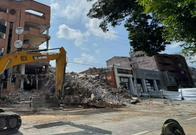 Avanzan demoliciones de edificios afectados por el sismo del 10 de agosto en Cali