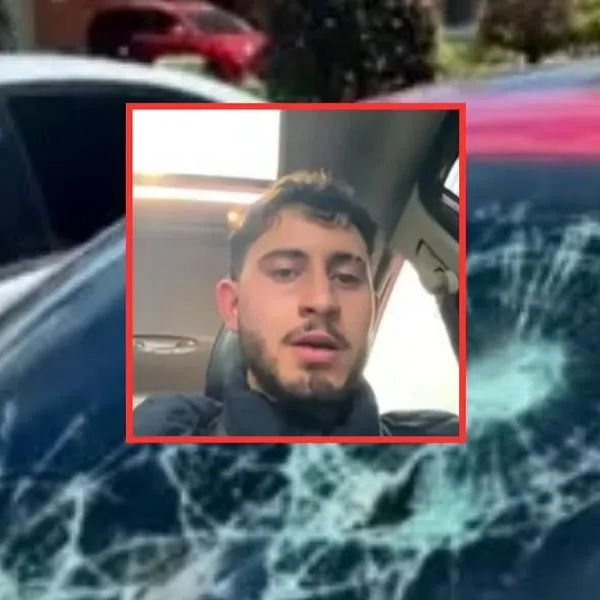 Fuerte pelea en parqueadero de Cajicá quedó grabada joven escapó en su carro