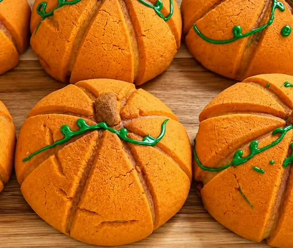 Cómo hacer conchas de pumpkin spice esponjosas con forma de calabaza