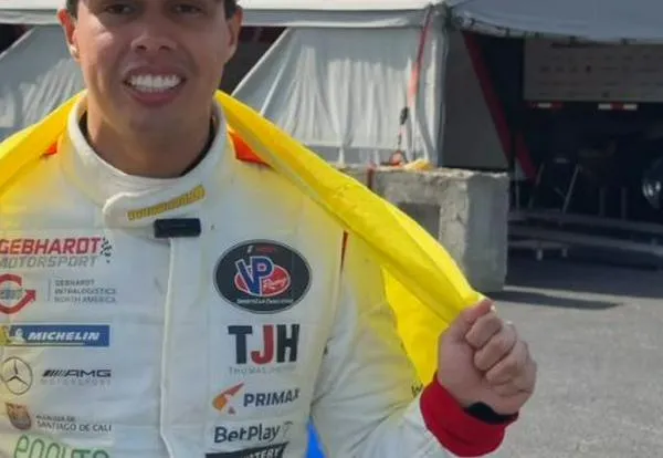 Óscar Tunjo regresa a Colombia tras conquistar el primer lugar en el campeonato IMSA