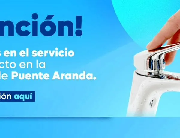 ¡Pilas! Estos barrios de Puente Aranda tienen cortes de agua por mantenimiento correctivo 