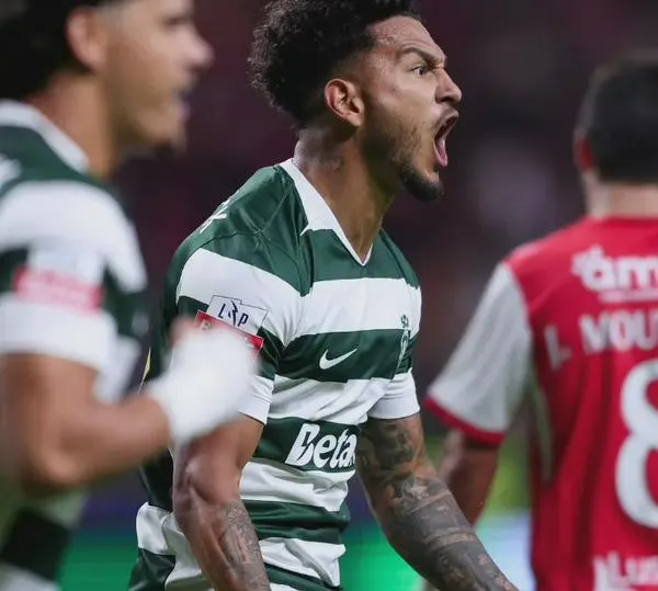 Luis Javier Suárez, clave en remontada de Sporting Lisboa; gol y récord en 1-3 sobre SC Braga