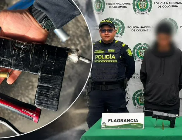 Capturan en Engativá a hombre señalado de agredir a su pareja y portar un arma artesanal 
