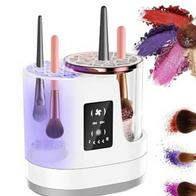 Limpiador de brochas de maquillaje eléctrico 3 en 1, limpiador automático de brochas de maquillaje con secador de brochas de maquillaje, limpieza profunda USB portátil para todo el conjunto de brochas / Amazzon 