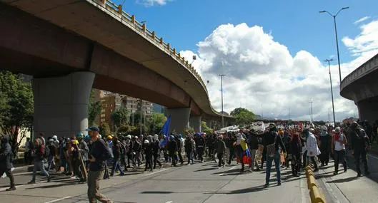 🔴 EN VIVO Marchas en Bogotá hoy: ya hay varios puntos de concentración y largos trancones