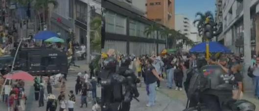 Intervención policial y enfrentamientos durante protesta en el centro de Ibagué dejan saldo preliminar de detenidos