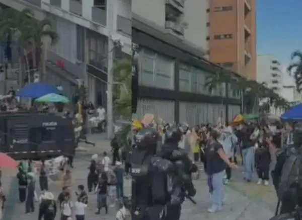Se registran disturbios en Ibagué tras las marchas: llegó tanqueta del ESMAD