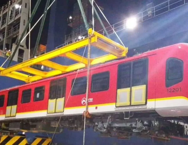 El tren número 21 de la Línea 1 del Metro de Bogotá ya está en Colombia 