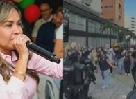 Alcaldesa Aranda se refirió a los disturbios tras marchas en Ibagué