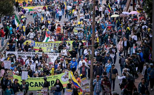 Balance oficial de manifestaciones en Colombia: 62.000 personas marcharon bajo nuevas directrices de protesta