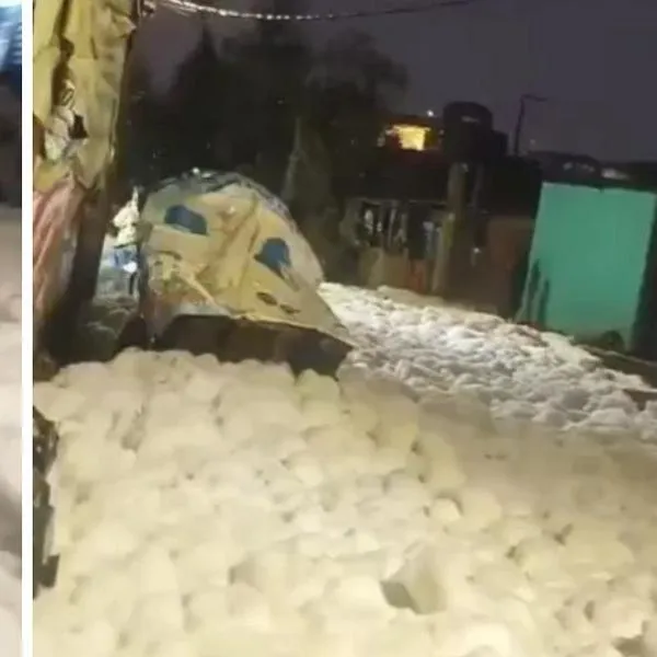 ¿Qué es espuma que apareció en Soacha durante inundaciones? Podría ser peligrosa