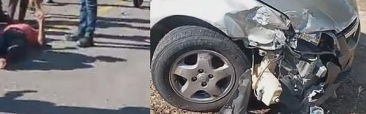 Accidente en la vía Valledupar – San Juan del Cesar deja dos heridos tras choque entre motocicleta y vehículo en Los Corazones
