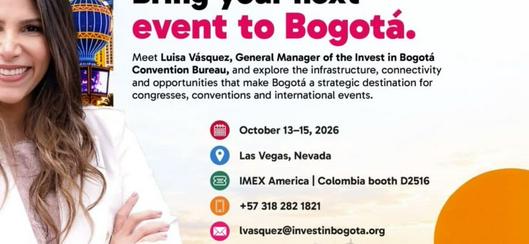 Bogotá impulsa su proyección internacional como destino de congresos en IMEX America 2026 en Las Vegas