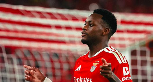 Con mucha calidad, Jhon Jáder Durán despertó y marcó doblete con el Benfica en la Europa League