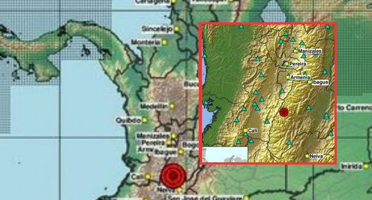 Nuevo temblor en Colombia sacudió la noche de este jueves; es el segundo en la misma zona