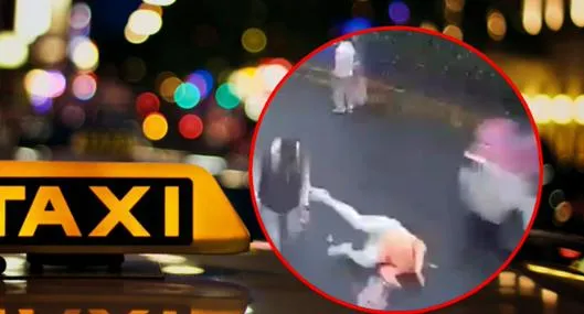 [Video] Mujer se lanzó de taxi en movimiento para escapar de un asalto; imágenes aterran