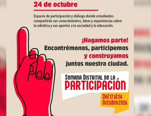 Prográmate con la Semana de la Participación en Bogotá del 17 al 24 de octubre: conoce la agenda y participa 