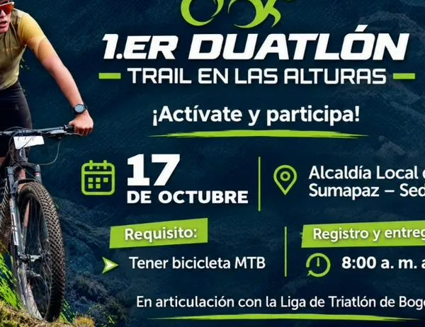 Bogotá realiza su primer Duatlón Trail en las Alturas este sábado 17 de octubre de 2026 en Sumapaz  