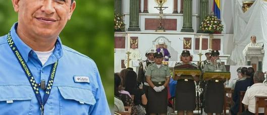 Ibagué despide al intendente Miguel Augusto Manrique Rubio con homenajes en presencia de familiares, Policía y autoridades