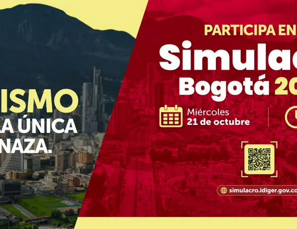 Conoce por qué es importante el Simulacro Bogotá 2026: Inscríbete y participa este miércoles 21 de octubre de 2026 