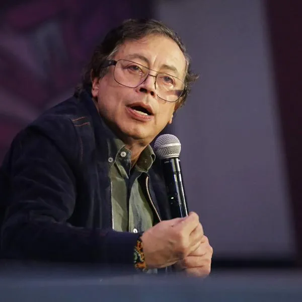 Gustavo Petro, former president of Colombia, speaks at the 2026 Zocalo International Book Fair in Mexico City, Mexico, on October 10, 2026. Petro stated that Mexico faces risks of far-right foreign technological intervention and the use of algorithms in upcoming elections, describing the practice as ''techno-fascism'' and comparing it to methods he claimed were used in Colombia's elections. (Photo by Gerardo Vieyra/NurPhoto via Getty Images)