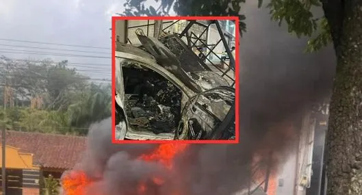 Pánico en caravana fúnebre por ataque a tiros que terminó en grave accidente e incendio