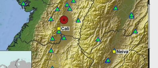 Sismo de magnitud 4,3 se registró en El Cerrito, Valle del Cauca, reporta el Servicio Geológico Colombiano