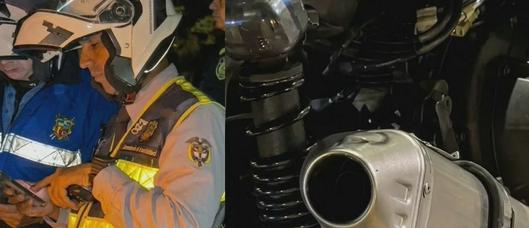 Secretaría de Movilidad de Ibagué refuerza operativos nocturnos contra motos con exostos modificados y otras infracciones