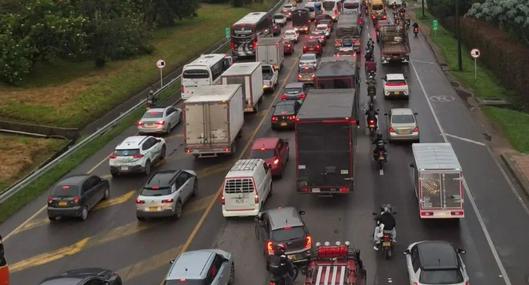 Monumental trancón para entrar a Bogotá por la Autonorte: cambio en la Séptima ya tuvo consecuencias