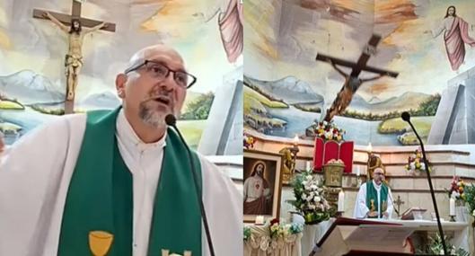 "Vamos a morir": aparece última reflexión del padre al que le cayó una cruz en plena misa y lo mató