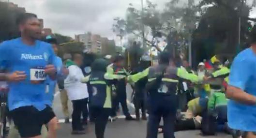 Vecinos del parque Simón Bolívar armaron protesta en medio de carrera: se cansaron de los cierres