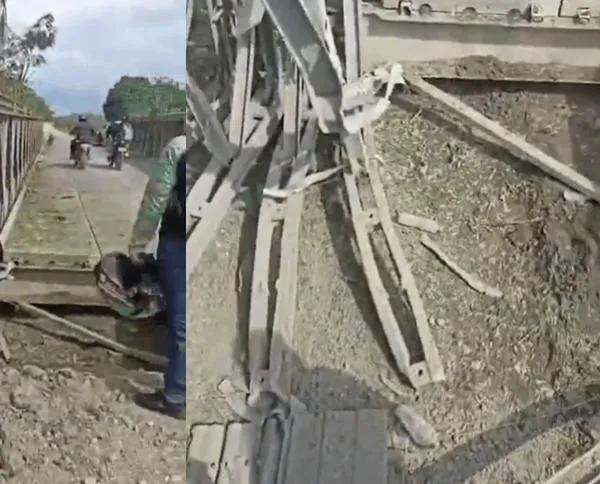 Ataque con explosivos contra puente restringe la movilidad de más de 200 familias en Cauca