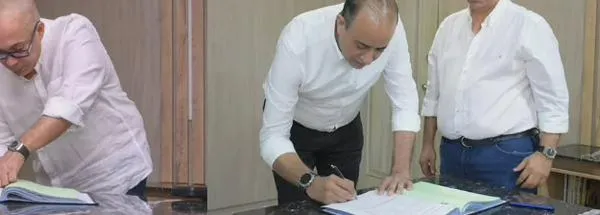 Milthon Arias y Jesús Namén, los nuevos asesores de Despacho del alcalde de Valledupar 