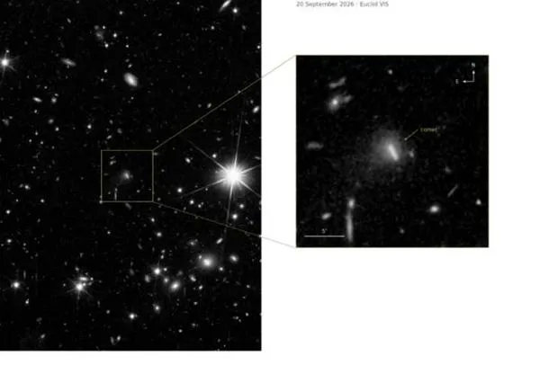 Científicos descubren un cometa a más de 1.300 millones de kilómetros de la Tierra