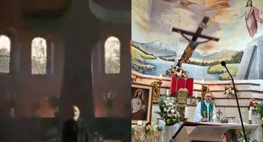Hallan extraña coincidencia entre muerte del padre al que le cayó la cruz en plena misa y una famosa película