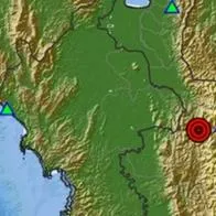 Temblor en Colombia con epicentro en Dabeiba (Antioquia) en noche del 201026